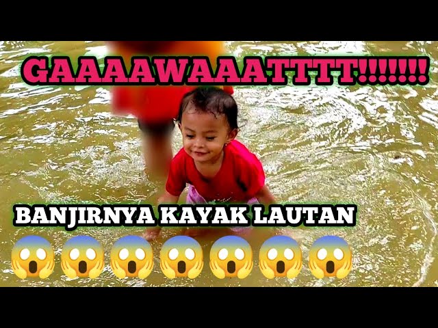 diva panik rumah eyangnya banjir😱banjirnya kayak lautan🤣nadiva zahira💗