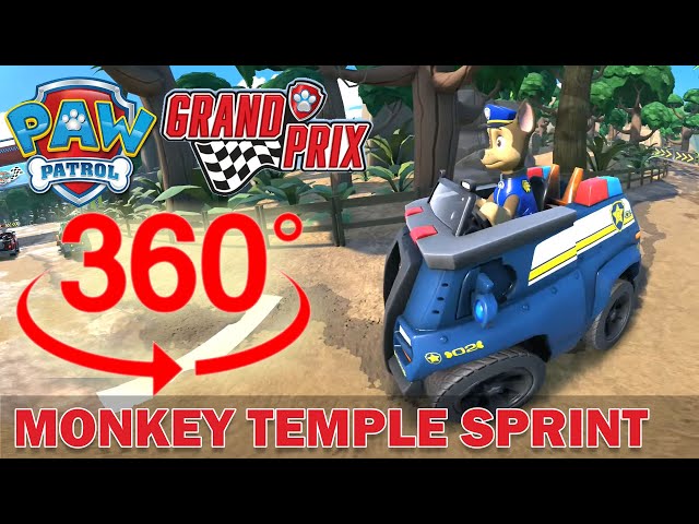 360° VR, MONKEY TEMPLE SPRINT - The Jungle, Chase, PAW Patrol: Grand Prix, Walkthrough, Gameplay, 4K