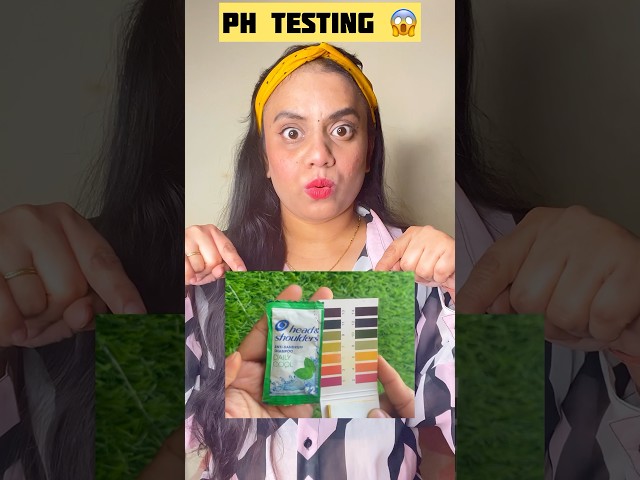 Head & shoulder shampoo ph test 😱#shots#phtest#phtesting#viralhacks#youtubeshorts#viralvideo