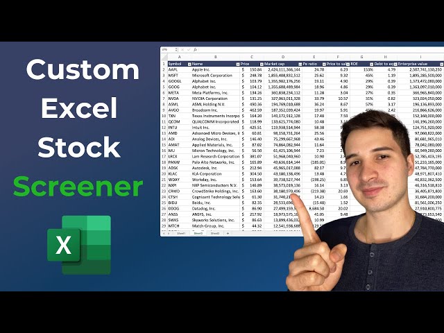 How To Build A Custom Excel Stock Screener [With Automatic Data]