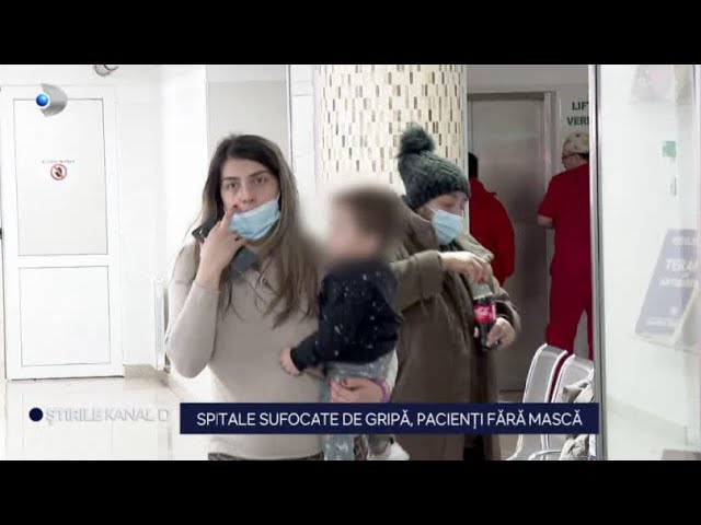 Stirile Kanal D - Spitale sufocate de gripa, pacienti fara masca! | Editie de seara