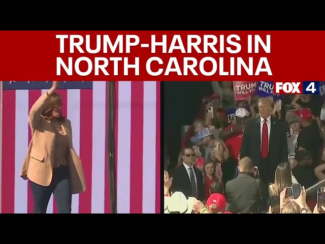 Harris, Trump campaign in North Carolina