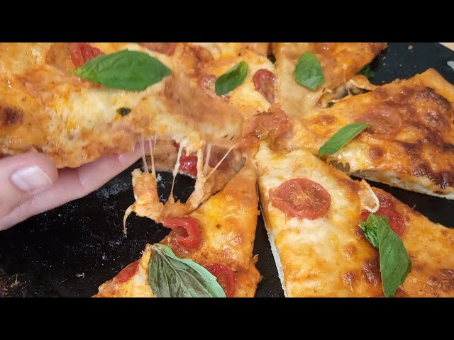 PIZZA MARGHERITA|HOMEMADE PIZZA|PIZZA RECIPE|PIZZA DOUGH|HOW TO MAKE PIZZA AT HOME |MARGHERITA PIZZA