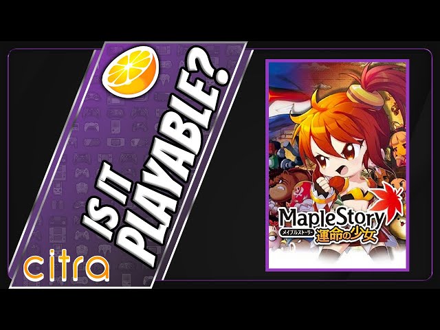 Is MapleStory 3DS: The Girl Of Destiny Playable? Citra Gameplay [Beelink GTR6]