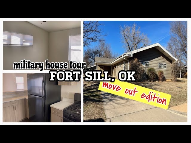 FORT SILL MILITARY HOUSING | EMPTY HOUSE TOUR | WHITE WOLF MANOR | 3BR 2BA SIDE A