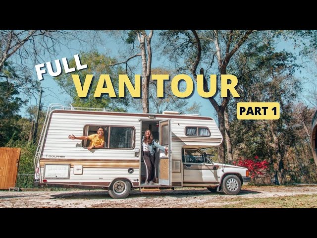 VAN TOUR - Part 1 | Vintage Toyota RV Fully Remodeled for Full Time Living