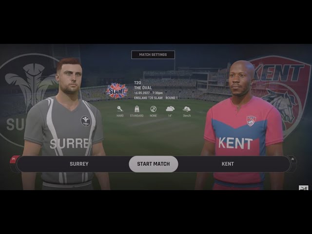 Cricket 24: My T20 Slam Journey | 1st Match | Surrey Debut & Heartbreaking Run Out!