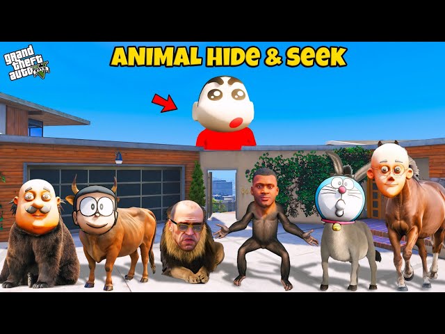 Shinchan & Franklin Playing Props Hide and Seek in Gta 5