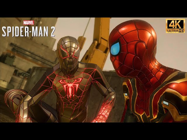 Peter And Miles Meet The Hunters With Nano Tech And Programmable Matter - Marvel’s Spider-Man 2 (4K)