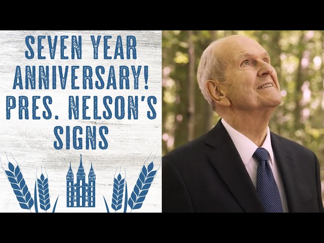 Celestial Sign on President Nelson's Seven Year Anniversary!