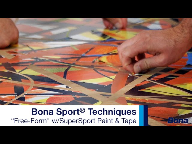 Bona Sport Techniques - “Free Form" SuperSport® Paint & Tape