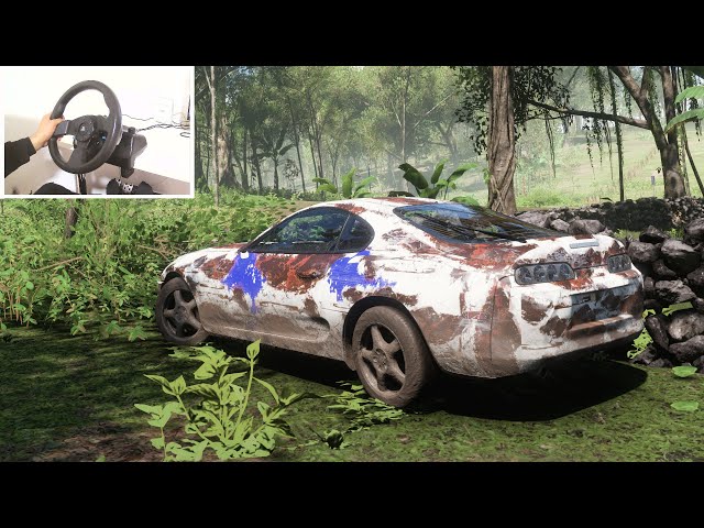 Forza Horizon 5 Rebuilding a Toyota SUPRA RZ MK4  ( steering wheel gameplay )