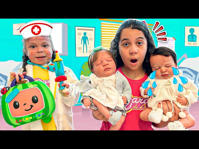 SARAH PLAYS A REBORN BABY AND ELOAH BECOMES A DOCTOR!