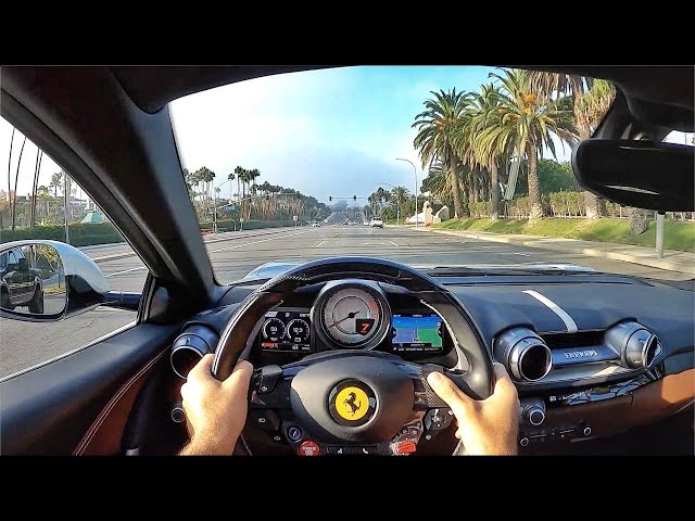 Ferrari 812 Superfast V12 POV Test Drive (3D Audio)(ASMR)