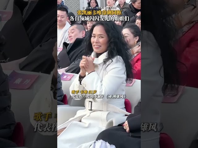 张凯丽 韦唯 徐俐同框 各自领域闪闪发亮的姐姐们