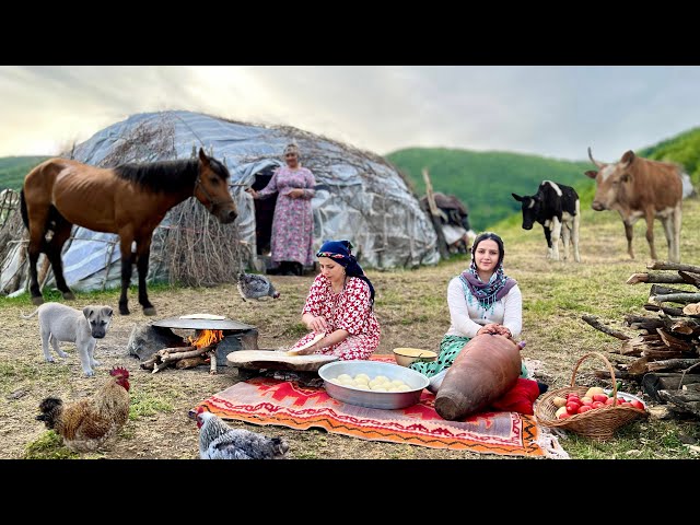 Exploring Iran's Nomadic Lifestyle: Milking Cows And Making Butter On The Grasslands