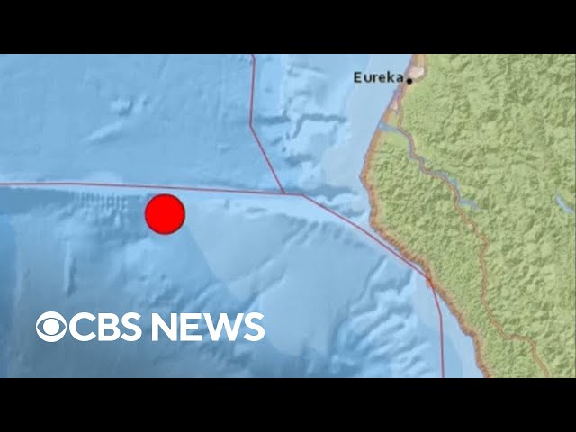 Tsunami warning issued after earthquake off coast of California