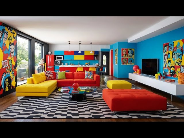 Pop Art Interior Design Ideas, Infuse Your Space with Vibrancy and Whimsy