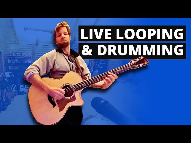 Live Looping & Drumming on Taylor 814CE Acoustic Guitar in 360 VR