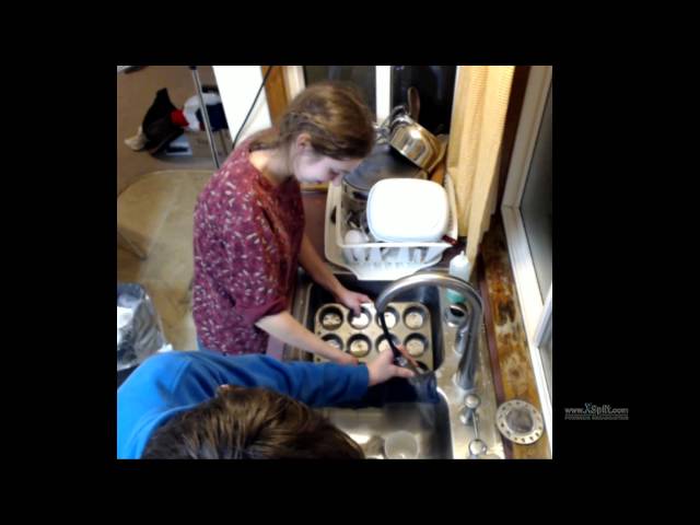 How to wash dishes by hand.