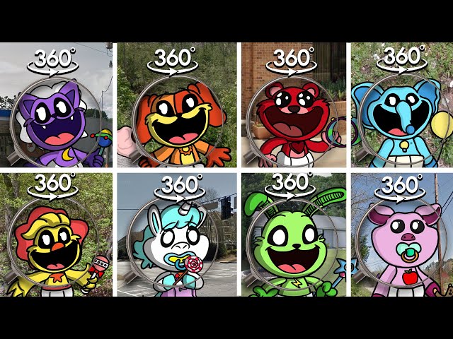 FIND SMILING CRITTERS BABY | ALL SMILING CRITTERS MINECRAFT Finding Challenge 360° VR Video