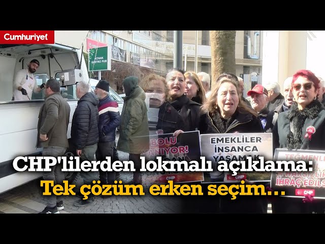 CHP'lilerden lokmalı açıklama: Tek çözüm erken seçim...