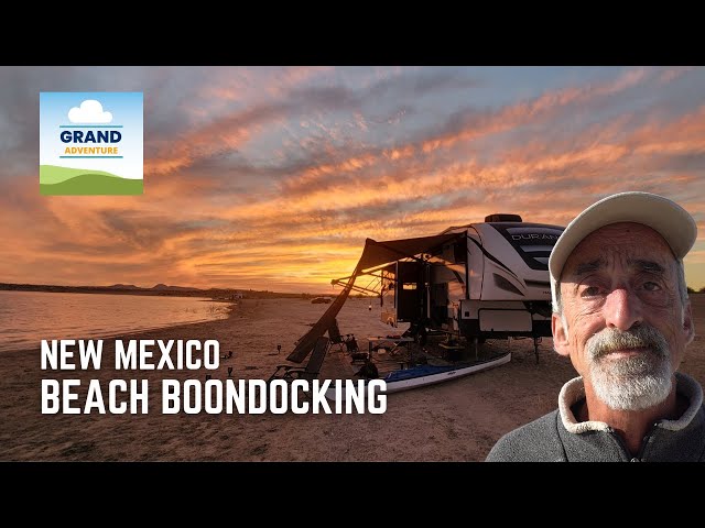 Ep. 333: New Mexico Beach Boondocking | RV travel camping kayaking history Elephant Butte