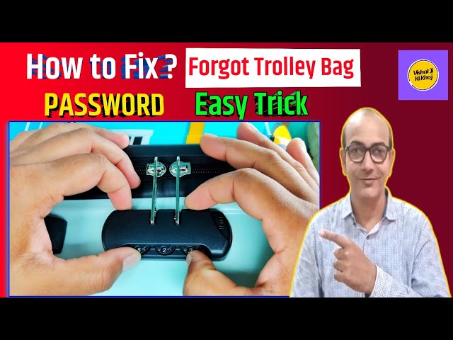 Safari Bag Lock Forgot | How To Unlock Safari Trolley Bag If Forgot Password #forgotten