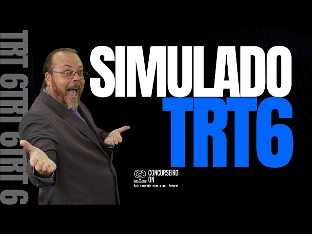 Correção do Simulado TRT-6! Somente questões da Fundação Carlos Chagas! Maior revisão do Youtube!