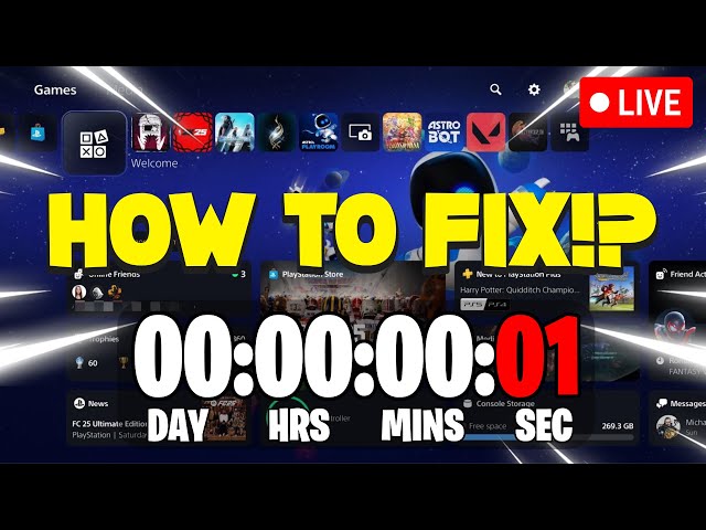 🔴 PLAYSTATION NETWORK DOWNTIME COUNTDOWN LIVE - How To Fix PlayStation Servers Down?