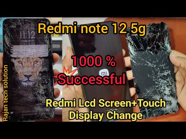 Redmi note 12 5g Touch Glass change II Redmi note 12 5g reassemble #redminote12pro5g #redmi #touch