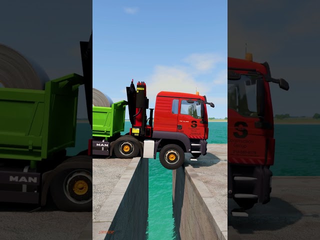 Truck vs Speedbumps | BeamNG Drive  #shortvideo #beamngdrive #shorts #india #truck #speedbump