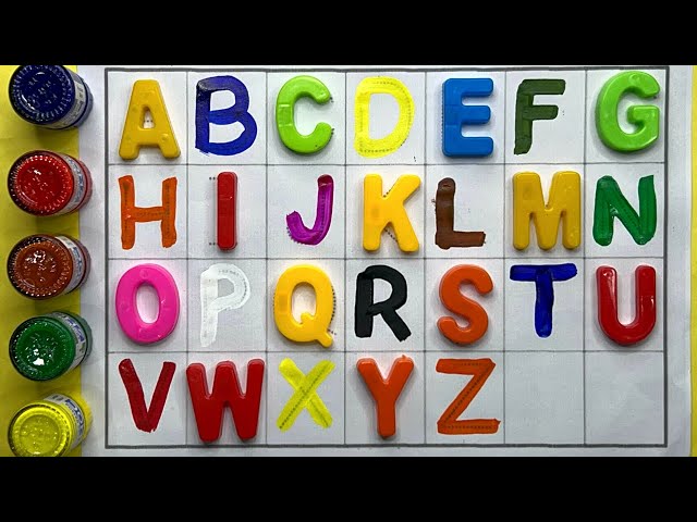 A for Apple,B for Ball, Alphabets, छोटे बच्चों की पढ़ाई,#toddlers #kidssong #abcdsongs #learncolors