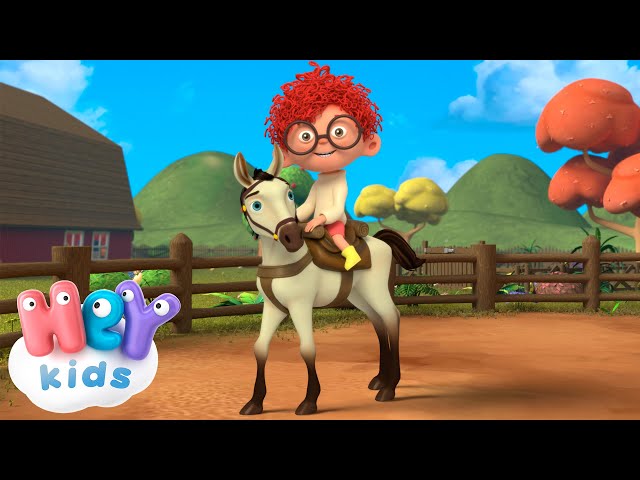 Au galop sur mon cheval 🐎 | Chanson sur les chevaux pour enfants | HeyKids en Français