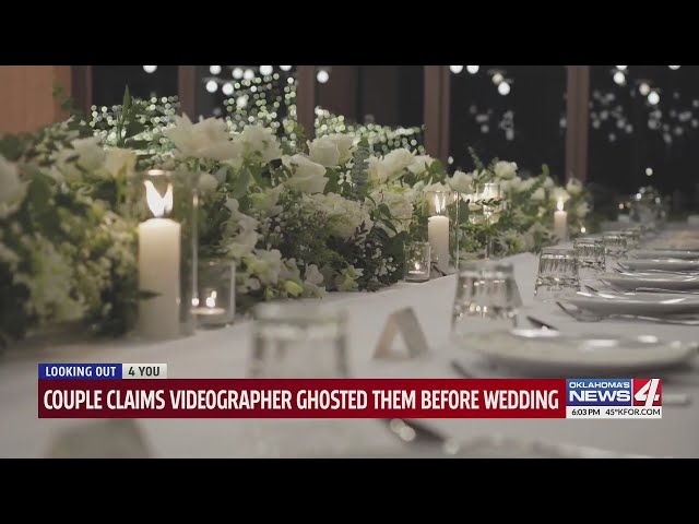 Couple claims videographer ghosted them before wedding