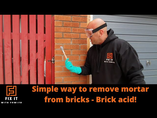 How to use brick acid (Bostik mortar and brick cleaner) #bricks #cleaner #acid