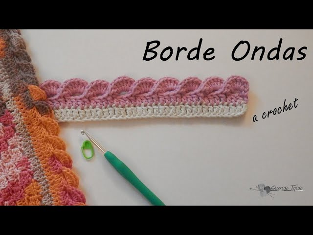 Borde Crochet #3 - Ondas - Crochet Wave Edging ENGLISH SUB