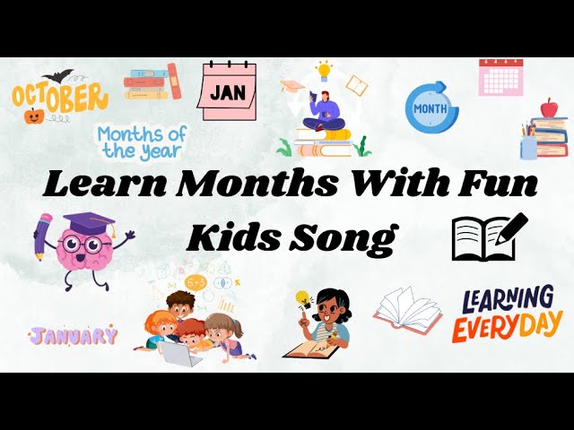 Learn the Months of the Year Song for Kids | Fun & Easy Educational Song 🎶| Nursery Rhythm#kidssongs