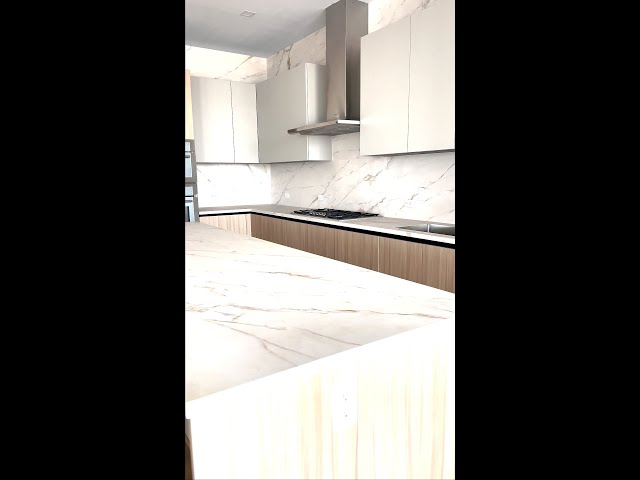 Large-Format Porcelain Kitchen