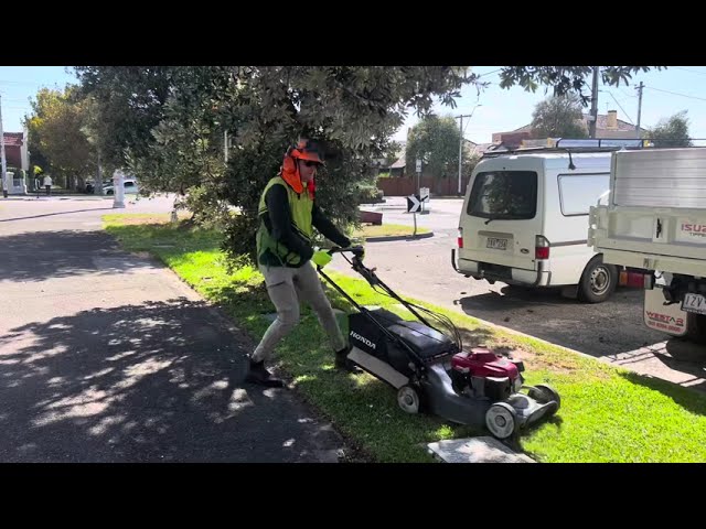 Setting Up A Park Strip Ready For Regular Lawn Mowing