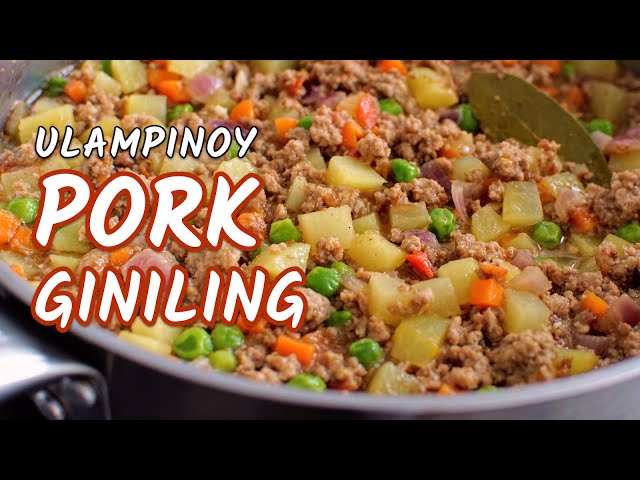 PORK GINILING — Cook easy delicious Filipino style pork picadillo