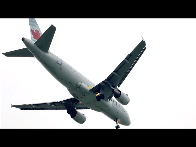 Airbus 319-100 Landing in Vancouver YVR From Edmonton YEG