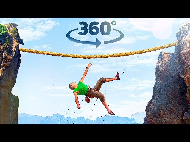 VR 360 | Walk Over the Canyon and Try to Survive | Virtual Reality Video