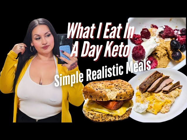 What I Eat In A Day Keto | Simple Realistic Meals | Clean My Kitchen With Me