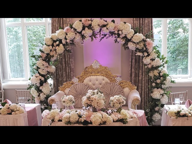 360 VR of Sweetheart Table at a WAC Wedding with POSHWeddingFlowers.com