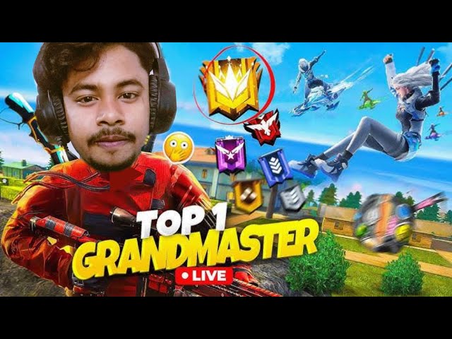 Free fire Granmaster Rank push With Faacecam || Gaming mehedi Live 🔴