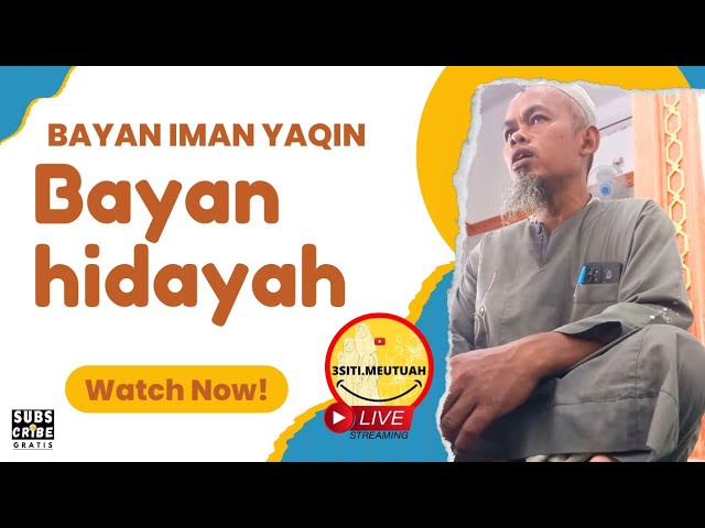 LIVE ‼️ Bayan Hidayah khuruj 3 hari pembicaraan iman yakin oleh Aslam Bhay Luthue