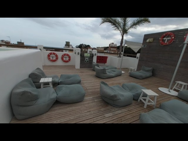 one of the 3 rooftop pools Hotel Delamar Lloret De Mar VR360