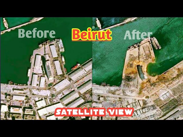 Satellite image Beirut blast | Beirut explosion | Beirut blast footage from satellite | Labanon 20