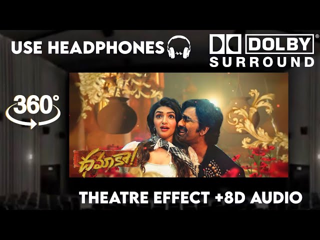 DandaKadiyal -|Theatre Experience Dolby Atmos  Surround  sound  8D Audio  | Ravi Teja | Sreeleela